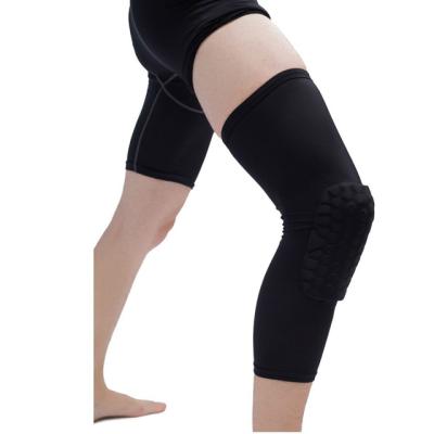 China Adult Breathable Sports Football Basketball Knee Pads Honeycomb Knee Brace Leg Sleeve Calf Compression Knee Support Pad for sale