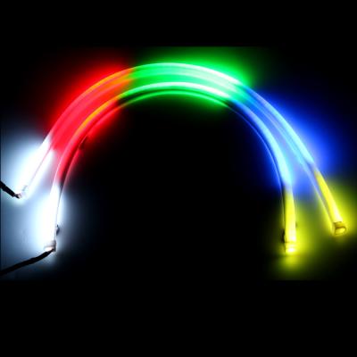 China Cuttable car/motorcycle/atv slingshot silicone neon/led rgbw strip tail light truck DRL signal sequential strip led light for car for sale