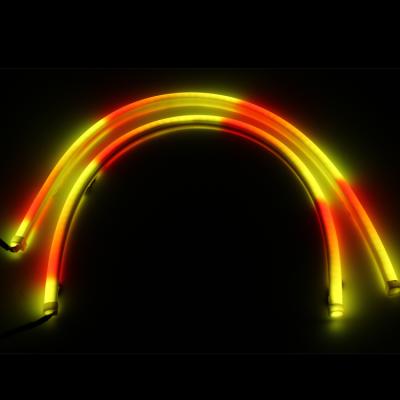 China Car Light 12V SK6812 SRGBA LED Tube Chasing Strips DRL And Turn Signal For Cars / Motorcycle for sale