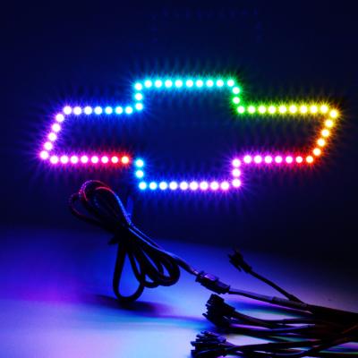 China Chevy Factory Customized Led Ford Chevrolet Dodge Corvette Toyota Multicolor Symbol Lights for sale