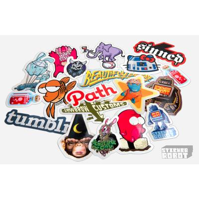 China Decorative Sticker Custom Design Waterproof Vinyl PVC Die Cut Stickers Logo Printing Die Cut Sticker for sale