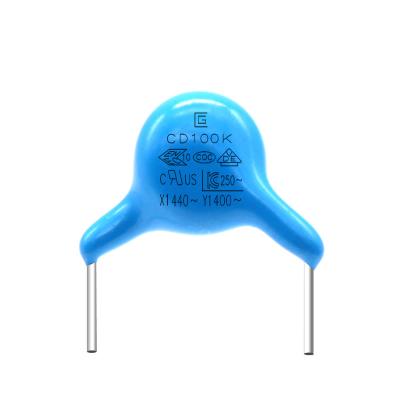 China ODM 400VAC Y1 Safety Capacitor 100K Small Size For Electronic Equipment for sale