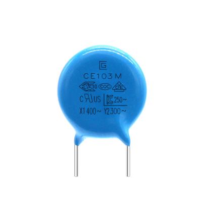 China A boa estabilidade azul de 103M Capacitor 300VAC revestiu com a resina de cola Epoxy à venda