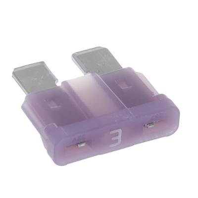 China Kleine fusie 3A Purple Blade Car Fuse 32V Dc Mfr. onderdeel nr. 0287003 PXCN Te koop