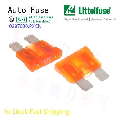 China Yellow Auto Blade Fuse  Littelfuse 25A 32V Dc  Mfr. Part No 02870025.PXCN for sale