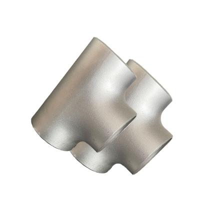 China Seamless Stainless Steel Carbon Steel Butt Welded Equal Tee Straight Tee for sale