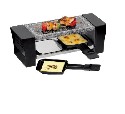 China Stone Maker Supplier Electric Raclette Outdoor Barbecue Grill For 2 Person for sale