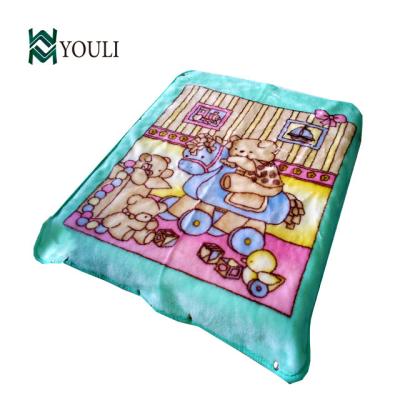 China 100%polyester minky baby blanket anti-pilling new product for sale