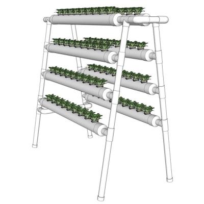 China Lettuce nft 2020 grow pipe hydroponic plant gutters nft pvc growing system hydroponic system for sale