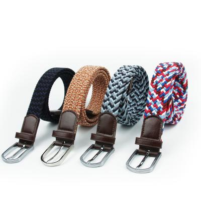 China Men& Womens Customized Mens Womens Fashion Elastic Woven Golf Belt for sale