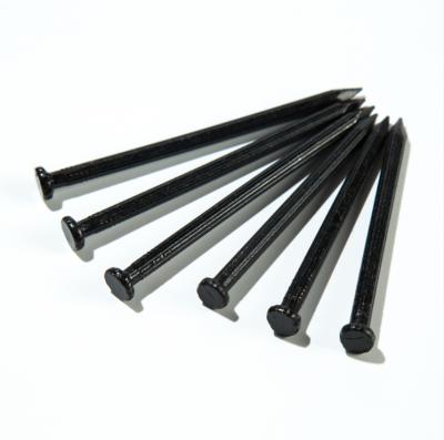 China DIN Spiral Nail Factory Flat Smooth Grooved Flat Steel Cement Nail Black Concrete Concrete Nails for sale