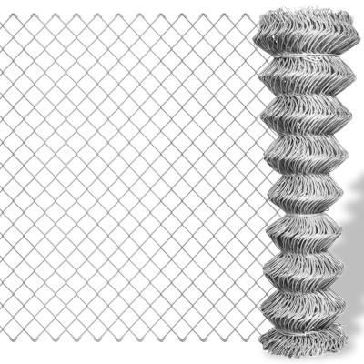 China 8ft Galvanized Fence 6ft 7ft /Galvanized Diamond Mesh Wire Fence Chain Link Fence for sale