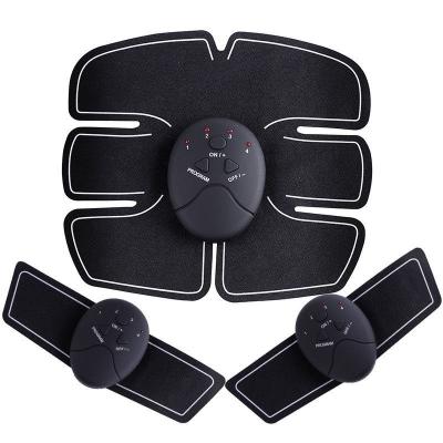 China EMS Body Muscle Ab Stimulator Shaping Six Pad Vibration Massage Body Fast Slimming Electric Massager for sale