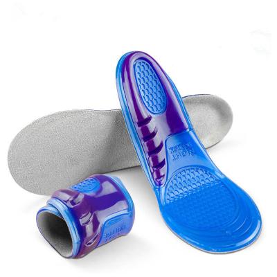 China Eco-friendly Heel Lift Cushion Silicone Gel Air Massaging Insole For Shoes for sale