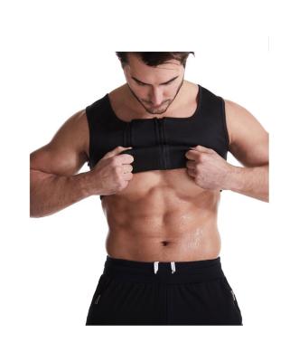 China Anti-pilling amazon tops selling sports vest body shaper men neoprene fat burner sweat corset vest slim man for sale