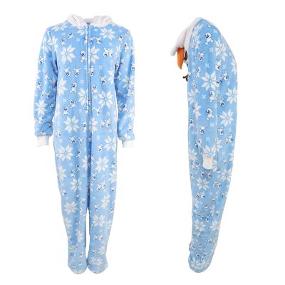 China Fleece/Cartoon/Zipper Design/Durable Onesie Using Low Price Adult Fleece Onesie Pajamas Printed For Women for sale