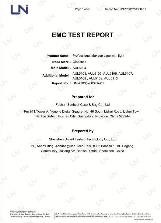 EMC - Foshan Sunbest Case And Bag Co., Ltd.