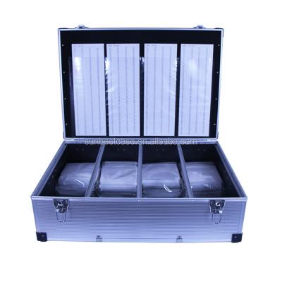 China Classic Aluminum Cd Flight Case Large Storage With Cd Sleeves And Index For1000 Pcs Capacity Dvd Storage Box Factory Directly Wholesale for sale