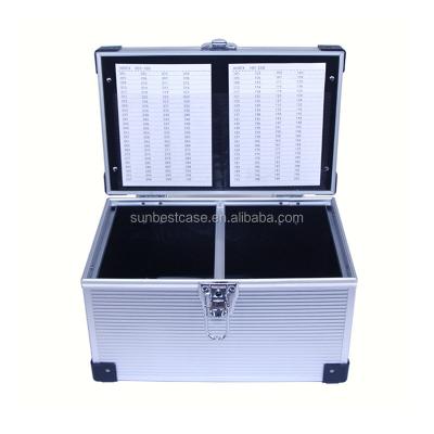 China Classic Large Storage Aluminum Cd Storage Case With Cd Sleeves And Indexes Large Capacity Easy Storage Factory Directly Wholesale for sale