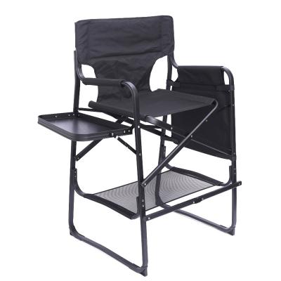 China New Fashion Makeup Artist Director Chair With Side Foldable Table Padded Seat And Easy To Carry For Outdoor Fishing for sale