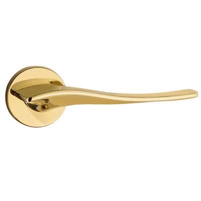 China Modern door handle from china Zinc Alloy Gold luxury Door Handle Lever for wood door for sale