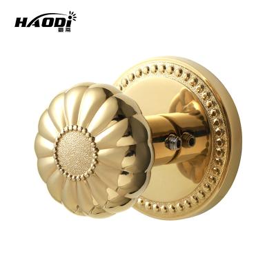 China Classic Luxury Haodi Hot Sale Pumpkin Classic Luxury Decorative Door knob Lock Keyless Door Handles for Interior Doors for sale