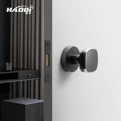 China Modern Luxury Haodi New Interior Bedroom Door Pull Handle Silent Single-side Zinc Alloy Door Handles for sale