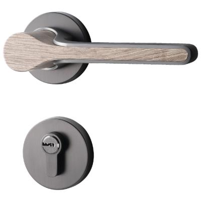 China Modern Luxury European Zinc Alloy Classic Modern Luxury Door Lever Handle Lock Interior Door Handles for sale