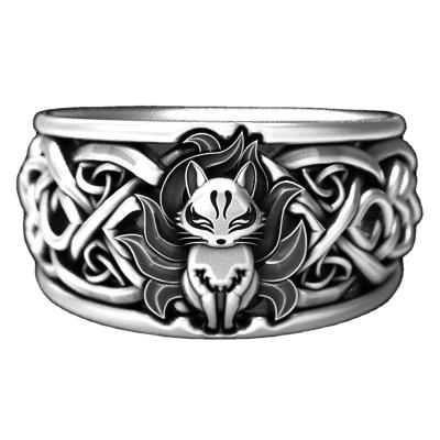 China New-tailed Ring Accessories Wholesale OEM Hot Sale Factory Hen Party Ring Unisex Hollow Ring Jewelry Vintage Fox Pattern WSYEAR for sale