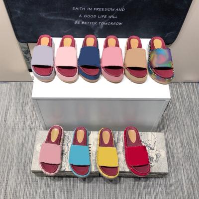 China Fashion Trend Customize Luxury Women Famous Designer Sandals Slipper Summer Platform Slippers Ladies Shoes for sale