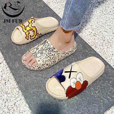 China 2021 Fashion Trend Designer Summer Slipper Popular Unisex Logo Slips Coconut Soft Comfortable Bedroom Slipper for sale