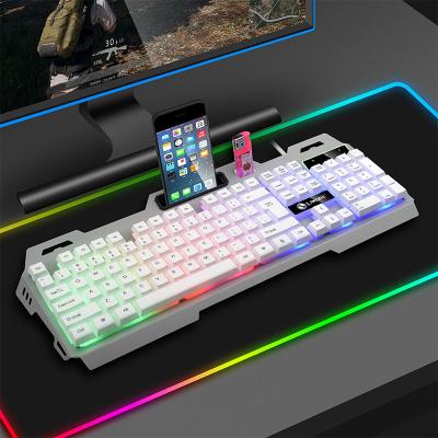 China Wholesale 2.4G Wireless2021 Professional Anti-ghosting Backlit Hot Sale K620 White LED 87 Keys Gaming Wired Mechanical Keyboard for sale