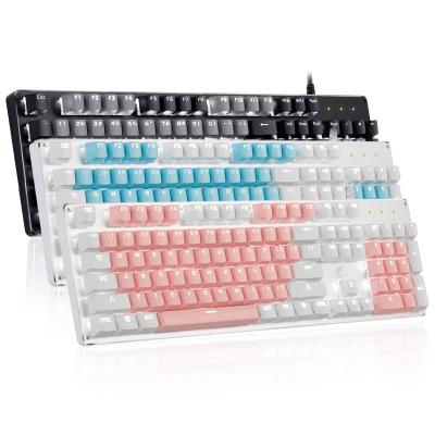 China Hot Selling Anti-ghosting 87Keys 2.4Ghz USB RBG Backlit Waterproof Aluminum Gaming Keyboard Wireless Mechanical Keyboard for sale