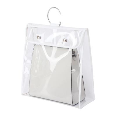 China Storage Clothes Transparent Finishing Bag Leather Protection Bag Wardrobe Dorm Hanging Storage Bag for sale