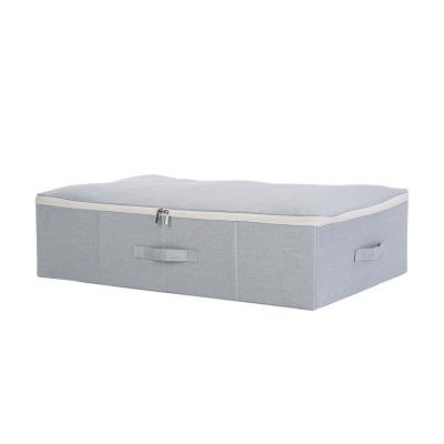 China Folding Cloth Storage Box Quilt Wardrobe Storage Box Underbed Large Art Clothes Storage Box for sale