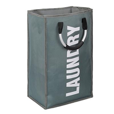 China Durable Folding Laundry Bag Aluminum Handle Oxford Laundry Bag for sale