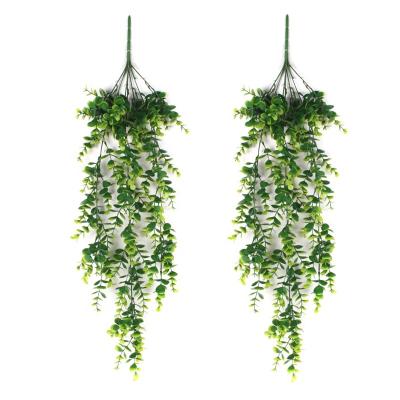 China Plastic Artificial Faux Hanging Plants Hanging Plants For Outdoor Patio Porch Plants Decor For Garden for sale