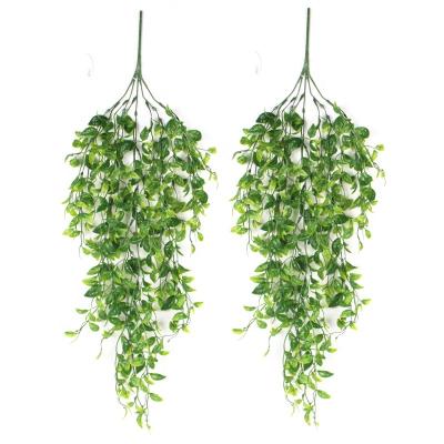 China Style direct selling wall hanging green plant accessories wedding ceiling factory new product simulation plastic rattan for sale