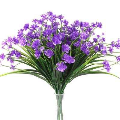 China Manufacturer Wholesale High Quality Simple 2023 Home Decoration Purple Flowers Silk Artificial Plants And Flowers for sale