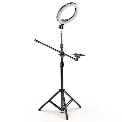 China PORTABLE Tripod with Ring Light Phone Floor Lamp for Mobile Phone Selfie Stick Tripod Chair for sale