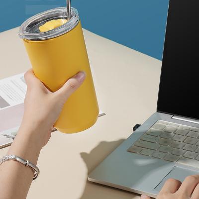 China Sustainable Nordic Mug Hot And Cold Can Drink Portable Travel With Office Home Plastic Water Cups for sale