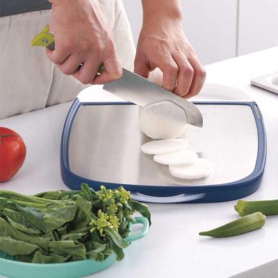 China Amazon Stainless Steel Chopping Board Viable Hot Selling Double Sided Double Sided Chopping Board Dual Use for sale