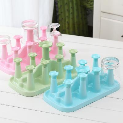 China 2021 Plastic Rectangular Dual Layer Multi-position Multi-position Water Bottle Holder Dry Rack Drainage Rack Viable for sale