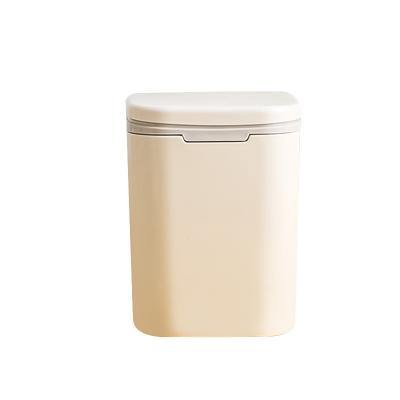 China Sustainable Press The Automatic Creative Mini Bedside Desktop Storage Bucket Plastic Waste Bins Waste Bin With Lids for sale