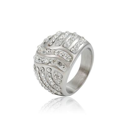 China Other Design 16329 Xuping Stainless Steel Jewelry Fashion Hot Selling Stone Ring For Neutral for sale