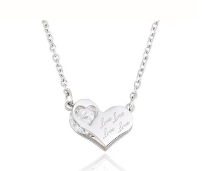 China Fashion stainless steel jewelry heart casual/sporty necklace-00174-xuping for sale