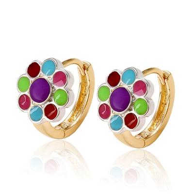 China 28074 New Trendy Women's Fashion Multicolor Colorful Flower Earring for sale