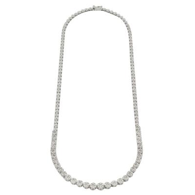 China FASHIONABLE Personalized Shape 18K White Gold Diamond Necklace for sale