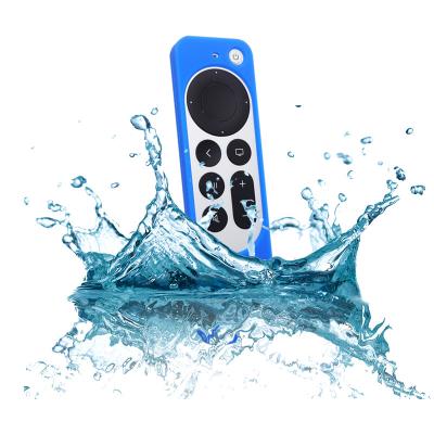 China For Apple TV 2021 suitable for 2021 Apple TV silicone remote control silicone cover 6th case with diamond lattice pattern for sale