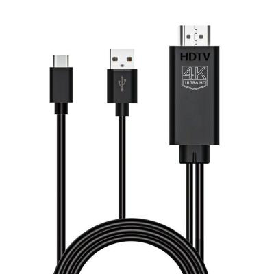 China COMPUTER 4K 30Hz Type C to HDMI HDTV Cable For Laptop Iphone Samsung Huawei Phone Screen for sale